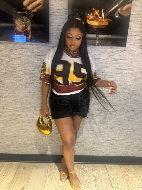 Custom Black Denim Skirt